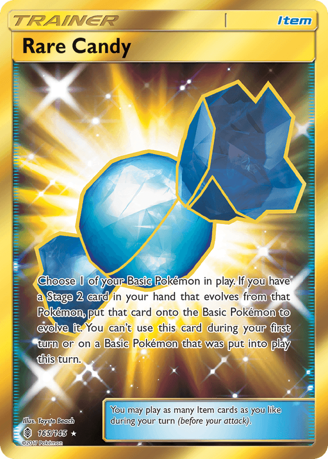 Carta Rare Candy 165/145 do set Guardians Rising — Pokémon TCG | Bynx