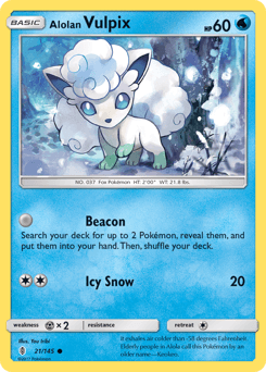 Alolan Vulpix 21/145 — Guardiões Ascendentes