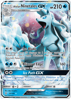Alolan Ninetales-GX 22 — Guardians Rising