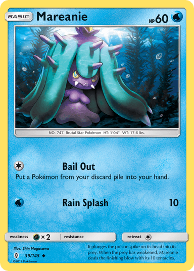 Carta Mareanie 39/145 do set Guardians Rising — Pokémon TCG | Bynx