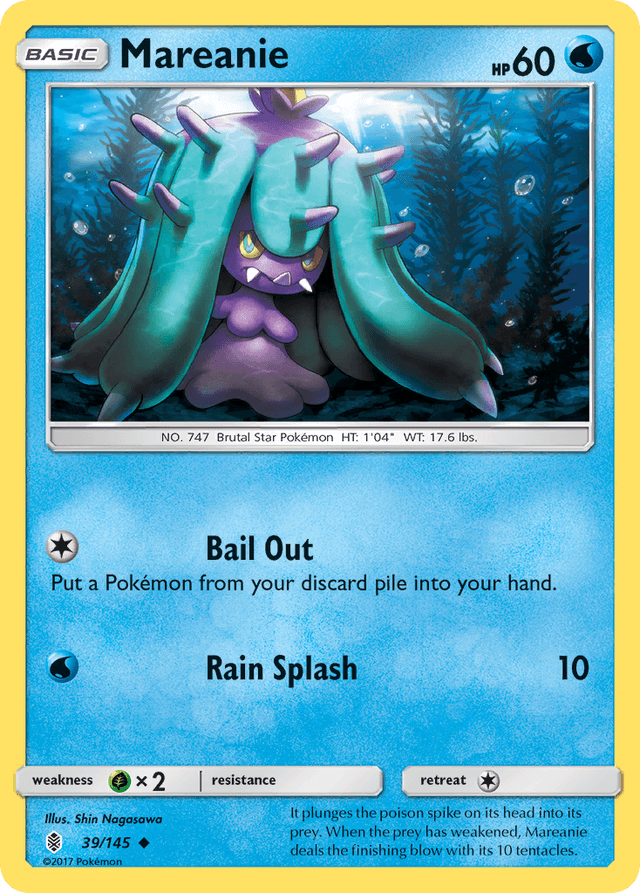 Carta Mareanie 39/145 do set Guardians Rising — Pokémon TCG | Bynx