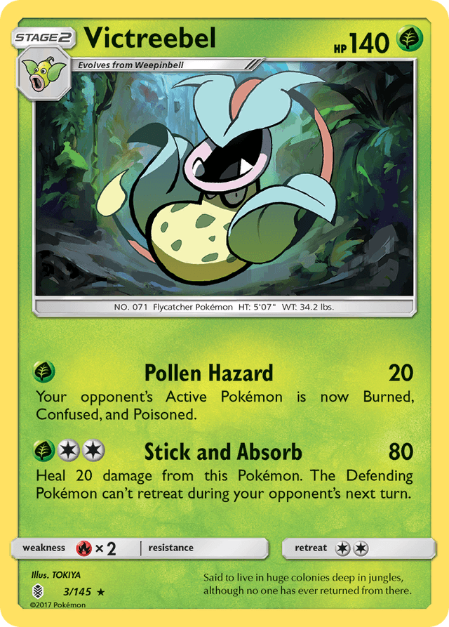 Carta Victreebel 3/145 do set Guardians Rising — Pokémon TCG | Bynx
