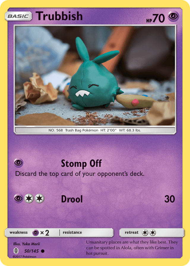 Carta Trubbish 50/145 do set Guardians Rising — Pokémon TCG | Bynx