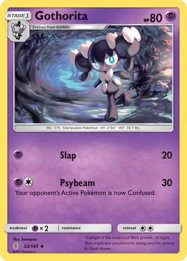Carta Gothorita 53/145 do set Guardians Rising — Pokémon TCG | Bynx