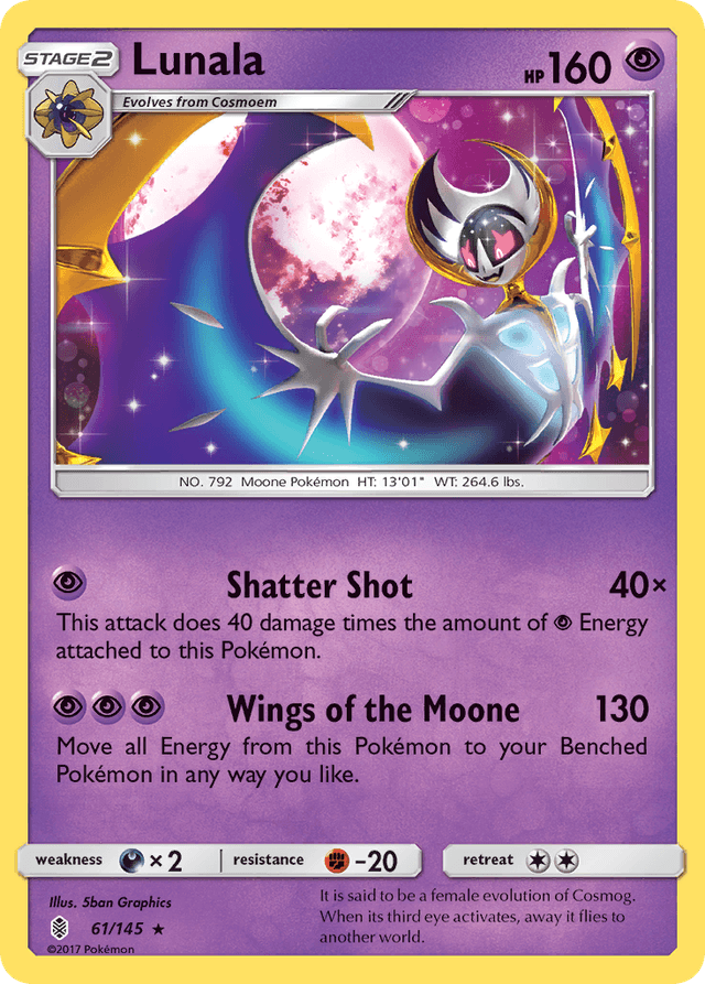 Carta Lunala 61/145 do set Guardians Rising — Pokémon TCG | Bynx