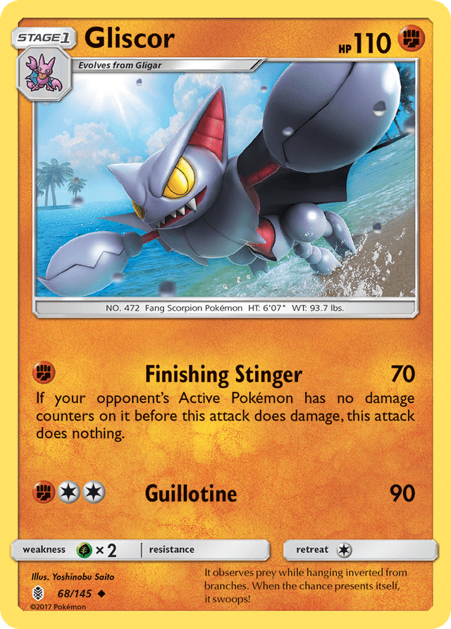 Carta Gliscor 68/145 do set Guardians Rising — Pokémon TCG | Bynx