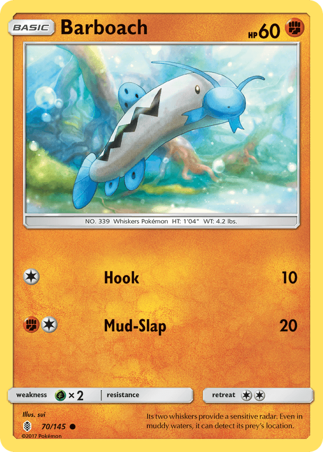 Carta Barboach 70/145 do set Guardians Rising — Pokémon TCG | Bynx