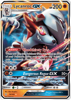 Lycanroc-GX 74/145 — Guardiões Ascendentes