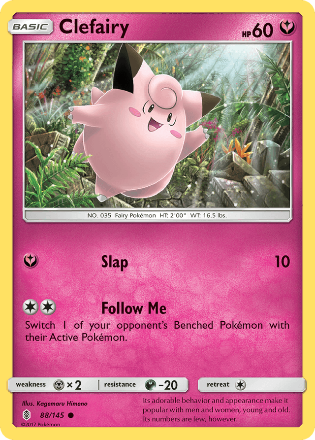 Carta Clefairy 88/145 do set Guardians Rising — Pokémon TCG | Bynx