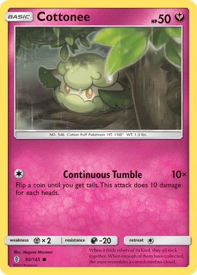 Carta Cottonee 90/145 do set Guardians Rising — Pokémon TCG | Bynx