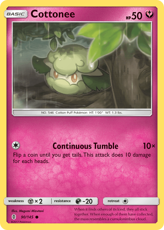 Carta Cottonee 90/145 do set Guardians Rising — Pokémon TCG | Bynx