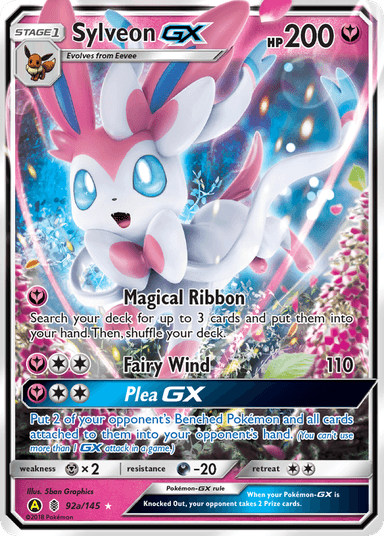 Carta Sylveon-GX 92a/145 do set Guardians Rising — Pokémon TCG | Bynx