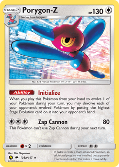 Porygon-Z 105a — Burning Shadows