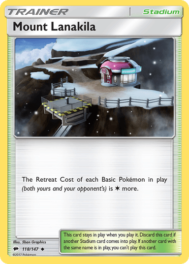 Carta Mount Lanakila 118/147 do set Burning Shadows — Pokémon TCG | Bynx
