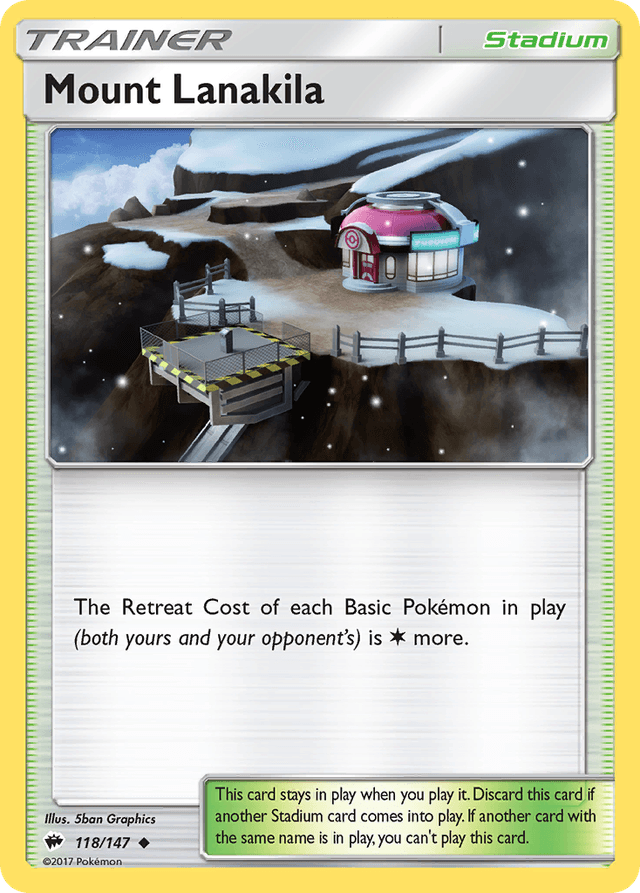 Carta Mount Lanakila 118/147 do set Burning Shadows — Pokémon TCG | Bynx
