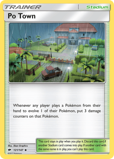Carta Po Town 121/147 do set Burning Shadows — Pokémon TCG | Bynx