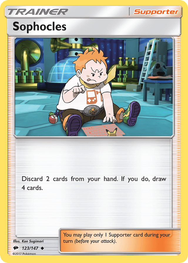 Carta Sophocles 123/147 do set Burning Shadows — Pokémon TCG | Bynx