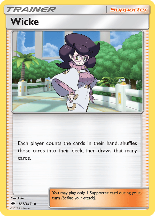 Carta Wicke 127/147 do set Burning Shadows — Pokémon TCG | Bynx