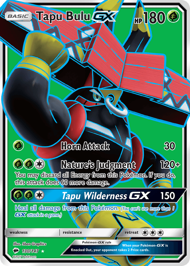 Carta Tapu Bulu-GX 130/147 do set Burning Shadows — Pokémon TCG | Bynx