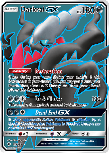 Carta Darkrai-GX 139/147 do set Burning Shadows — Pokémon TCG | Bynx