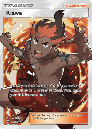 Carta Kiawe 144/147 do set Burning Shadows — Pokémon TCG | Bynx