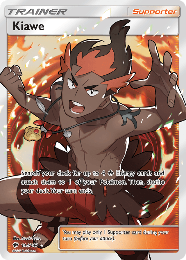 Carta Kiawe 144/147 do set Burning Shadows — Pokémon TCG | Bynx