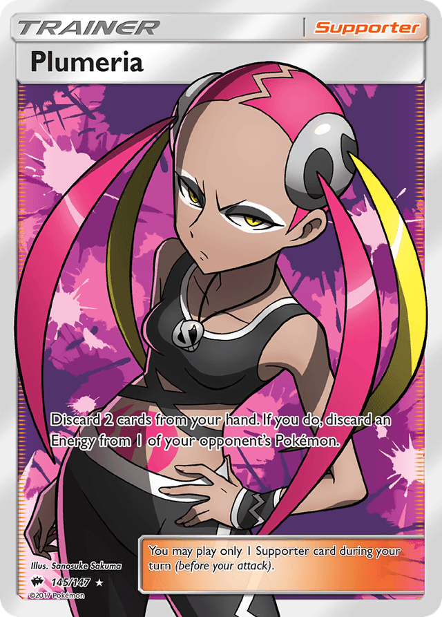 Carta Plumeria 145/147 do set Burning Shadows — Pokémon TCG | Bynx