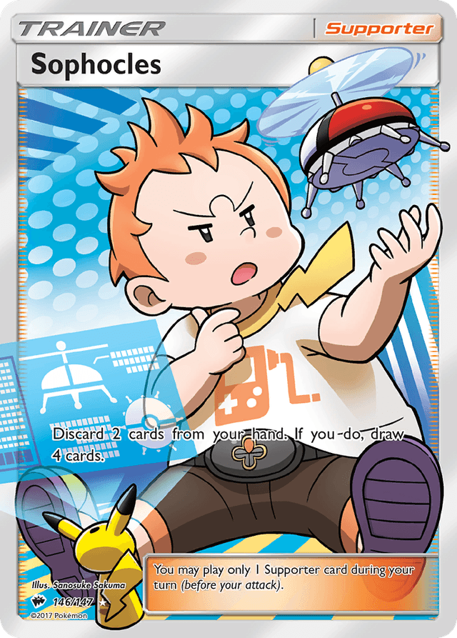 Carta Sophocles 146/147 do set Burning Shadows — Pokémon TCG | Bynx