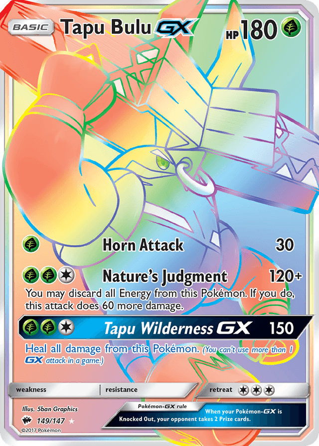 Carta Tapu Bulu-GX 149/147 do set Burning Shadows — Pokémon TCG | Bynx