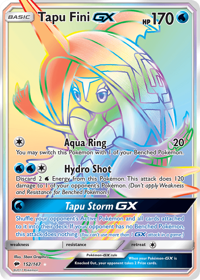 Carta Tapu Fini-GX 152/147 do set Burning Shadows — Pokémon TCG | Bynx