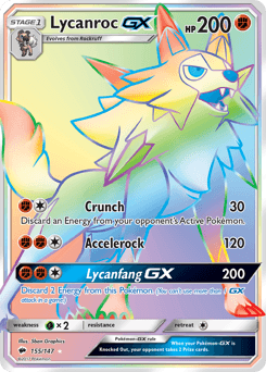 Lycanroc-GX 155 — Burning Shadows
