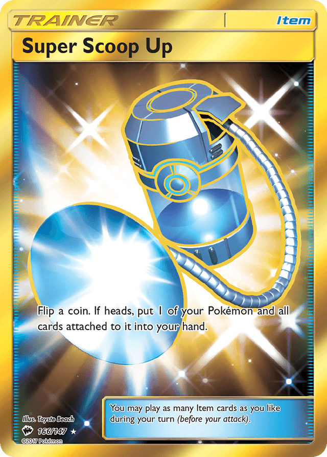 Carta Super Scoop Up 166/147 do set Burning Shadows — Pokémon TCG | Bynx