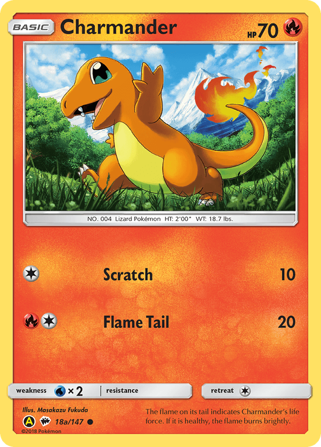 Carta Charmander 18a/147 do set Burning Shadows — Pokémon TCG | Bynx