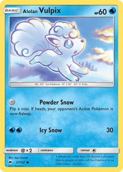 Alolan Vulpix 27 — Burning Shadows
