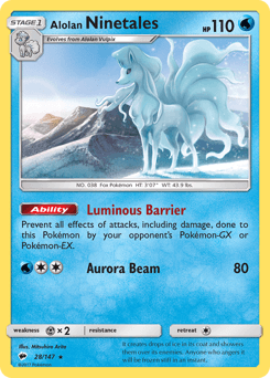Alolan Ninetales 28 — Burning Shadows