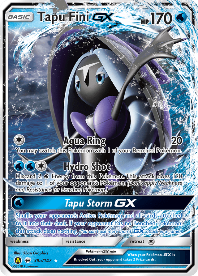 Carta Tapu Fini-GX 39a/147 do set Burning Shadows — Pokémon TCG | Bynx