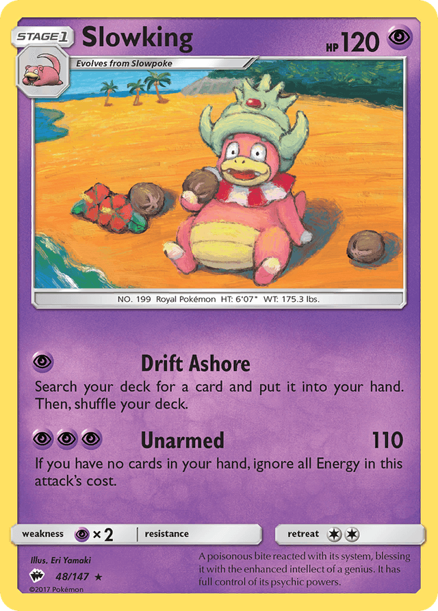 Carta Slowking 48/147 do set Burning Shadows — Pokémon TCG | Bynx