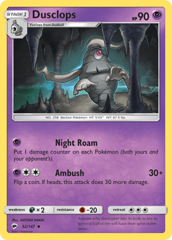 Dusclops 52 — Burning Shadows