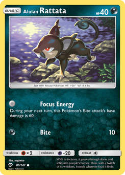 Alolan Rattata 81 — Burning Shadows