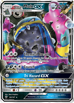 Alolan Muk-GX 84 — Burning Shadows