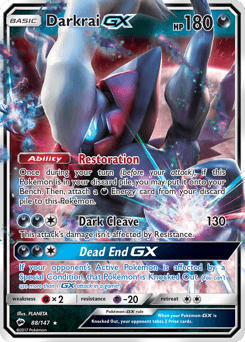 Darkrai-GX 88 — Burning Shadows