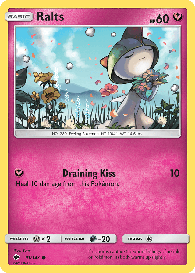Carta Ralts 91/147 do set Burning Shadows — Pokémon TCG | Bynx