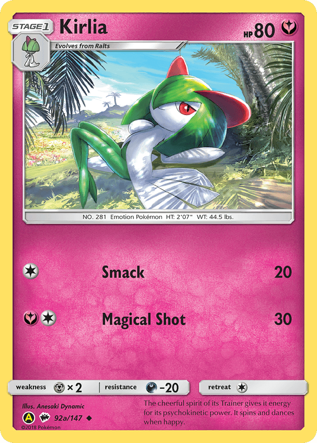 Carta Kirlia 92a/147 do set Burning Shadows — Pokémon TCG | Bynx