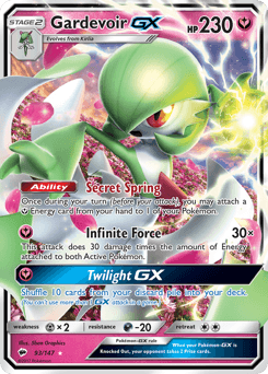 Gardevoir-GX 93 — Burning Shadows