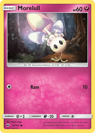 Carta Morelull 97/147 do set Burning Shadows — Pokémon TCG | Bynx