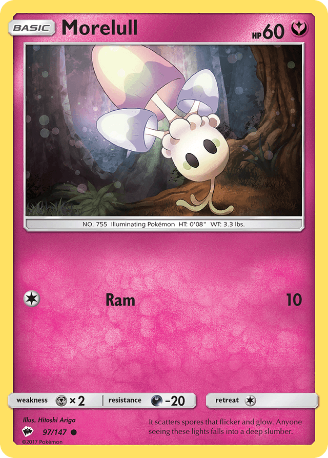 Carta Morelull 97/147 do set Burning Shadows — Pokémon TCG | Bynx