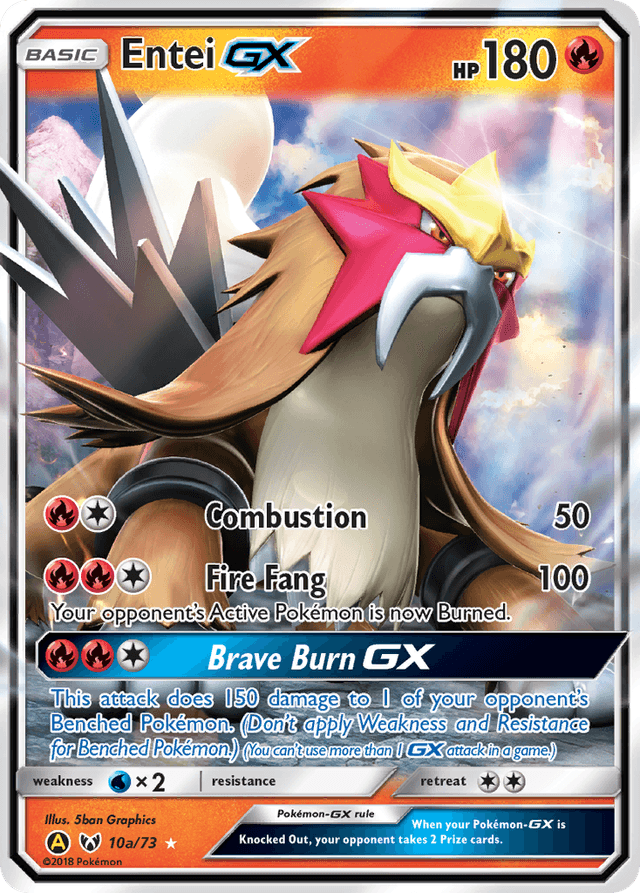 Carta Entei-GX 10a/73 do set Shining Legends — Pokémon TCG | Bynx