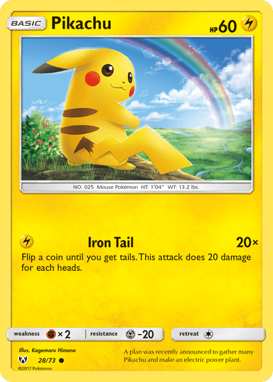 Carta Pikachu 28/73 do set Shining Legends — Pokémon TCG | Bynx