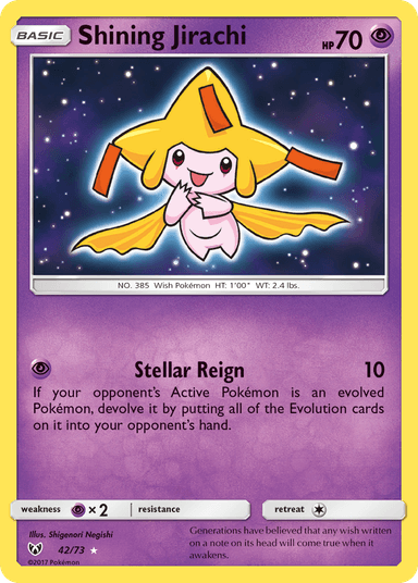 Carta Shining Jirachi 42/73 do set Shining Legends — Pokémon TCG | Bynx
