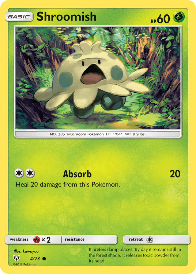 Carta Shroomish 4/73 do set Shining Legends — Pokémon TCG | Bynx